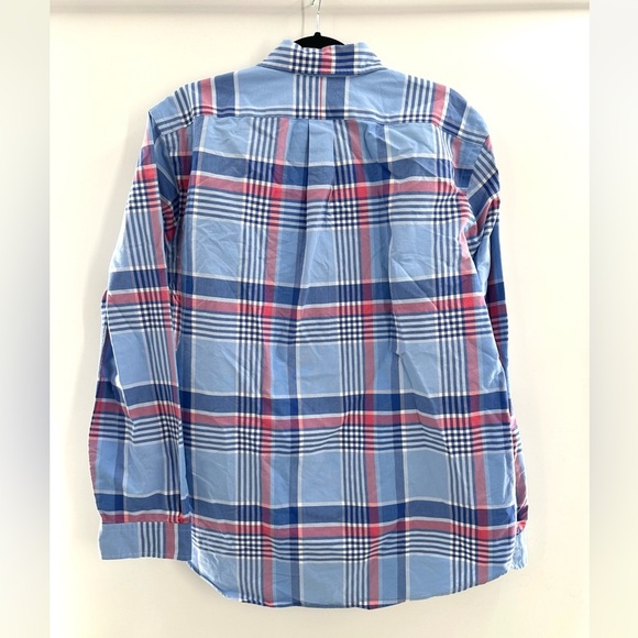 Ralph Lauren Blue Plaid Long Sleeve Button Down Shirt - Picture 2 of 5